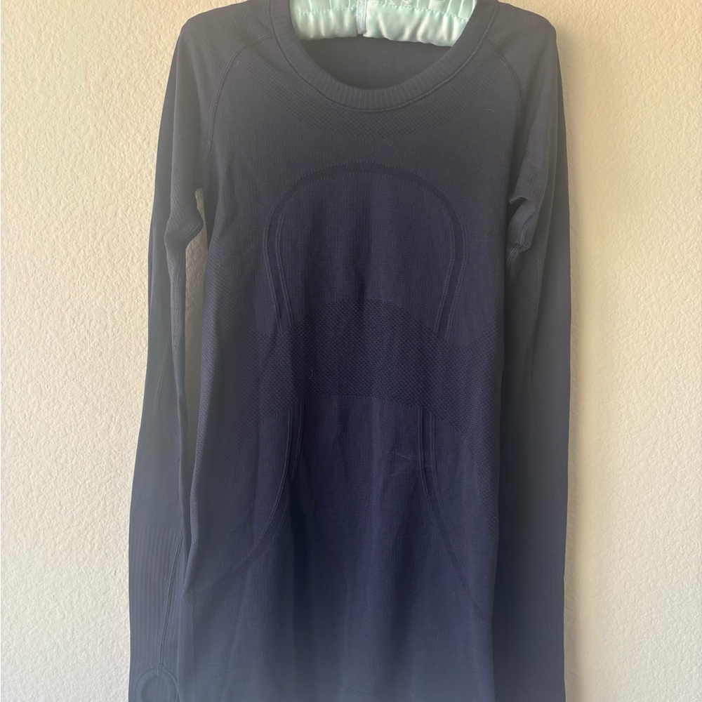 lululemon athletica Navy Blue Long Sleeve Top